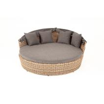  "Стильяно" плетеная кровать круглая, цвет соломенный, фото 13 