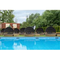  "Стильяно" плетеная кровать круглая, цвет соломенный, фото 19 