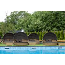  "Стильяно" плетеная кровать круглая, цвет соломенный, фото 23 