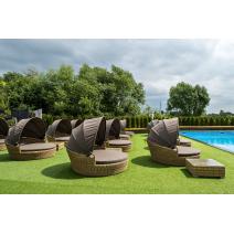  "Стильяно" плетеная кровать круглая, цвет соломенный, фото 76 