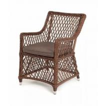  "Латте" плетеное кресло из искусственного ротанга, цвет коричневый, фото 1 