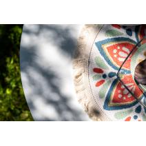  "Диего" лаунж-зона 4-местная плетеная из роупа (веревки), каркас алюминиевый белый, роуп бежевый, фото 14 