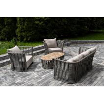 "Валенсия" лаунж-зона из искусственного ротанга, цвет серый, фото 4 