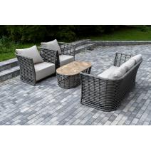  "Валенсия" лаунж-зона из искусственного ротанга, цвет серый, фото 6 