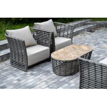  "Валенсия" лаунж-зона из искусственного ротанга, цвет серый, фото 7 