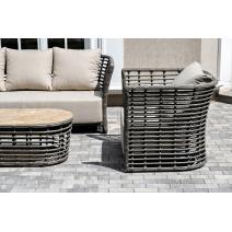  "Валенсия" лаунж-зона из искусственного ротанга, цвет серый, фото 9 