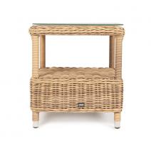  "Форио" столик кофейный из искусственного ротанга, цвет соломенный, фото 3 