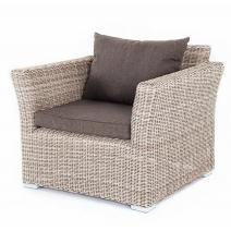  "Капучино" кресло из искусственного ротанга, цвет бежевый, фото 1 