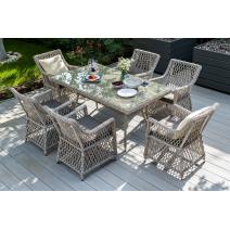  "Латте" плетеное кресло из искусственного ротанга, цвет бежевый, фото 6 