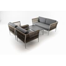  "Касабланка" лаунж-зона плетеная из роупа 4-местная, цвет серый, фото 54 