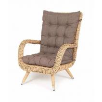  "Толедо" кресло плетеное с подушками, цвет соломенный, фото 1 