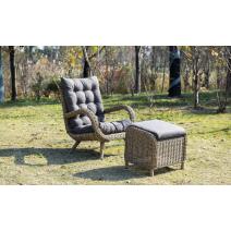  "Толедо" кресло плетеное с подушками, цвет соломенный, фото 8 