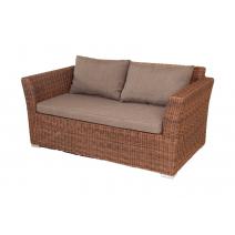  "Капучино" диван из искусственного ротанга двухместный, цвет коричневый, фото 1 