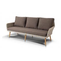  "Прованс" диван из искусственного ротанга трехместный, цвет бежевый, фото 1 