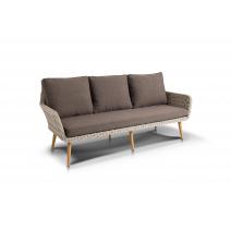  "Прованс" диван из искусственного ротанга трехместный, цвет бежевый, фото 3 