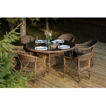  "Эспрессо–150 S" обеденная группа плетеная, цвет коричневый, фото 4 