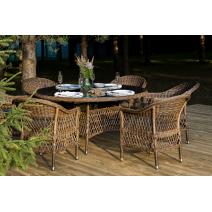  "Эспрессо–150 S" обеденная группа плетеная, цвет коричневый, фото 5 