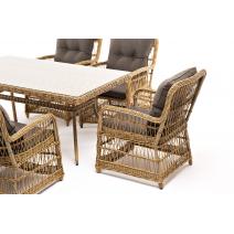  "Цесена" обеденная группа плетеная из искусственного ротанга, цвет соломенный, фото 34 