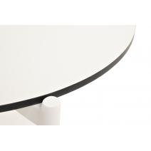  "Диего" журнальный стол из HPL 120х60 H40, каркас белый муар, цвет "молочный", фото 5 