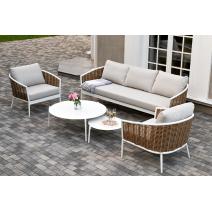  "Тоскана" лаунж-зона из искусственного ротанга, цвет соломенный, фото 9 