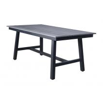  "Сан Ремо" стол обеденный из ДПК, каркас алюминиевый темно-серый, фото 1 