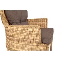  "Алиса" кресло плетеное, цвет соломенный, фото 5 