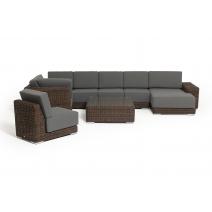  "Капри" трансформирующаяся лаунж-зона из искусственного ротанга, цвет коричневый, фото 23 