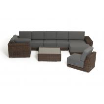  "Капри" трансформирующаяся лаунж-зона из искусственного ротанга, цвет коричневый, фото 25 