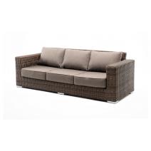  "Боно" диван из искусственного ротанга трехместный, цвет коричневый, фото 1 