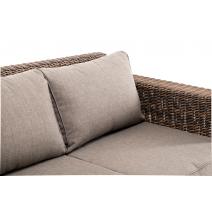  "Боно" диван из искусственного ротанга трехместный, цвет коричневый, фото 4 