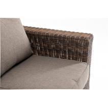  "Боно" диван из искусственного ротанга трехместный, цвет коричневый, фото 5 