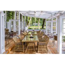  "Латте" плетеное кресло из искусственного ротанга, цвет соломенный, фото 34 