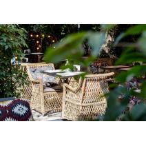  "Латте" плетеное кресло из искусственного ротанга, цвет соломенный, фото 43 