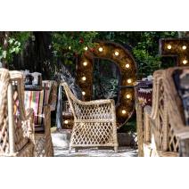  "Латте" плетеное кресло из искусственного ротанга, цвет соломенный, фото 46 