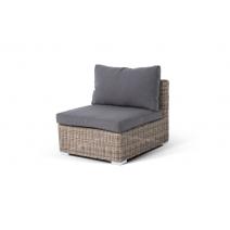  "Лунго" трансформирующийся диван из искусственного ротанга, цвет соломенный, фото 4 