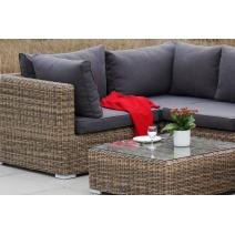  "Лунго" трансформирующийся диван из искусственного ротанга, цвет соломенный, фото 7 