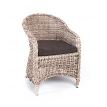  "Равенна" плетеное кресло из искусственного ротанга, цвет бежевый, фото 2 