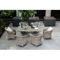  "Равенна" плетеное кресло из искусственного ротанга, цвет бежевый, фото 7 