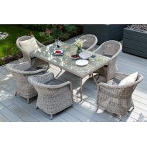  "Равенна" плетеное кресло из искусственного ротанга, цвет бежевый, фото 12 