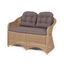  "Равенна" диван двухместный плетенный из ротанга, цвет соломенный, фото 1 