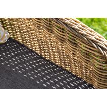  "Равенна" диван двухместный плетенный из ротанга, цвет соломенный, фото 17 