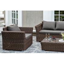  "Капучино" лаунж-зона из искусственного ротанга, цвет коричневый, фото 3 