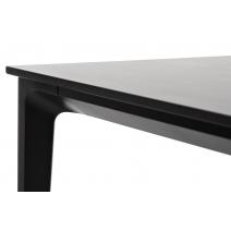  "Малага" обеденный стол из HPL 160х80см, цвет "серый гранит", каркас черный, фото 4 