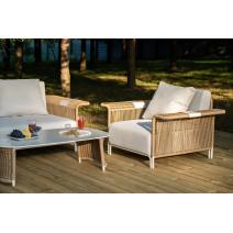  "Мальдивы" лаунж-зона из искусственного ротанга, цвет соломенный, фото 4 