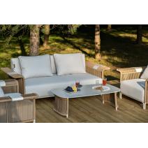  "Мальдивы" лаунж-зона из искусственного ротанга, цвет соломенный, фото 10 