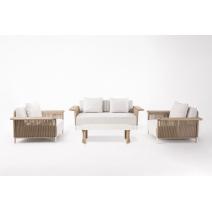  "Мальдивы" лаунж-зона из искусственного ротанга, цвет соломенный, фото 22 