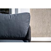  "Верона" лаунж-зона 5-местная плетеная из роупа (веревки), каркас алюминиевый темно-серый, роуп темно-серый, фото 8 