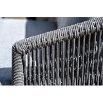  "Верона" лаунж-зона 5-местная плетеная из роупа (веревки), каркас алюминиевый темно-серый, роуп темно-серый, фото 10 