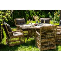  "Эспрессо–150 C" обеденная группа плетеная, цвет соломенный, фото 3 