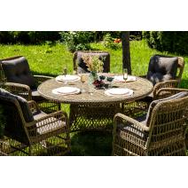  "Эспрессо–150 C" обеденная группа плетеная, цвет соломенный, фото 5 